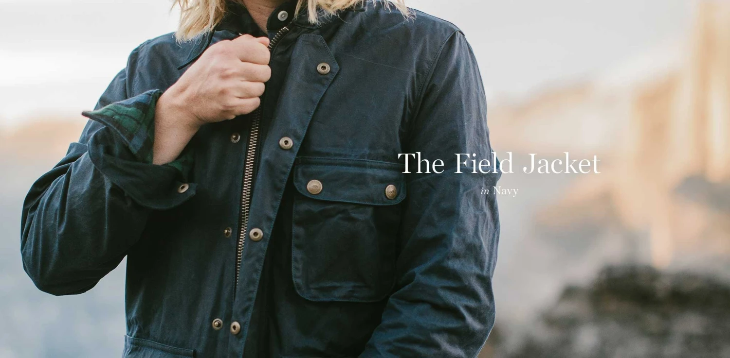 The Field Jacket In Navy - Image 8
