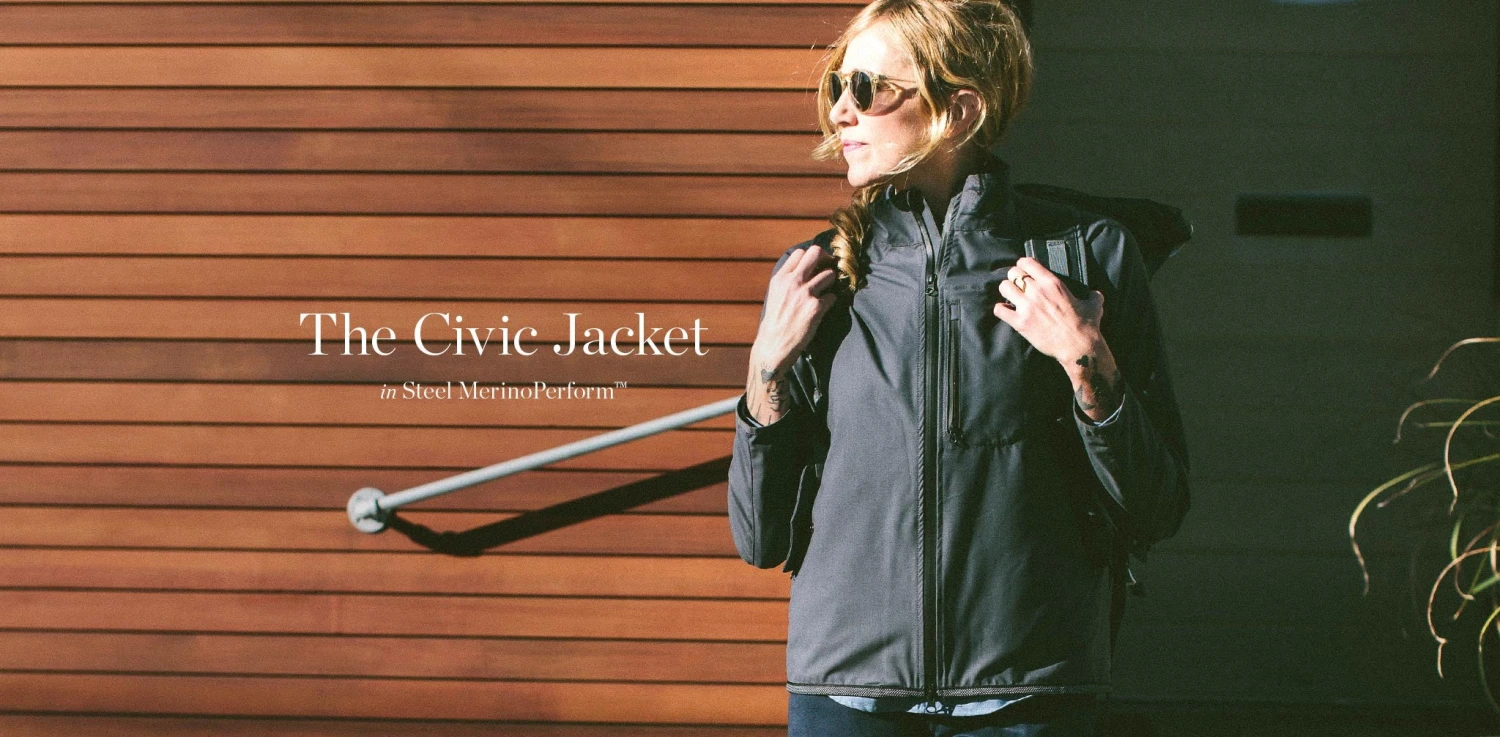None The Civic Jacket In Steel MerinoPerformâ„¢ - Image 9