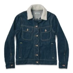 None The Pacific Jacket In Sea Washed Selvage Denim
