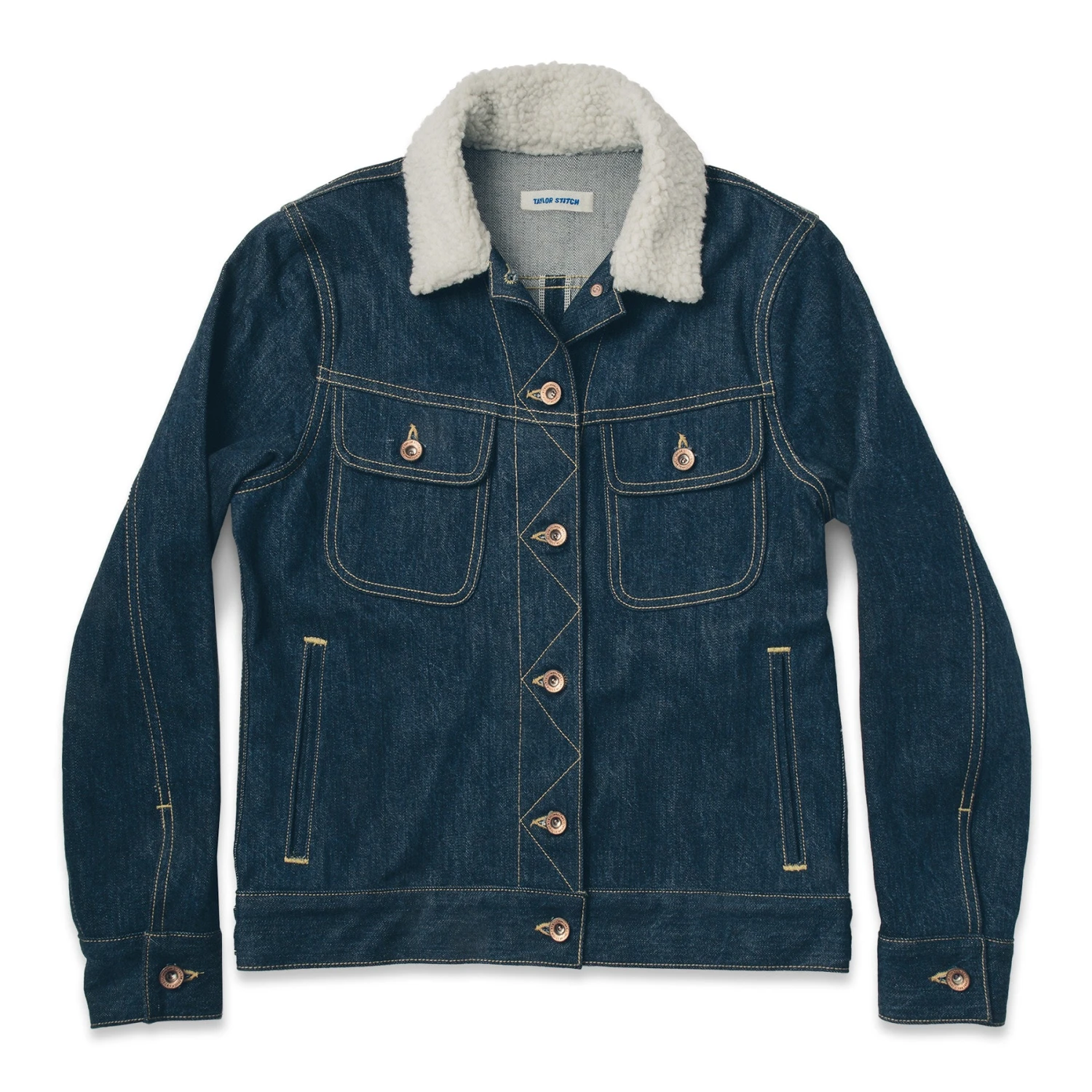 None The Pacific Jacket In Sea Washed Selvage Denim