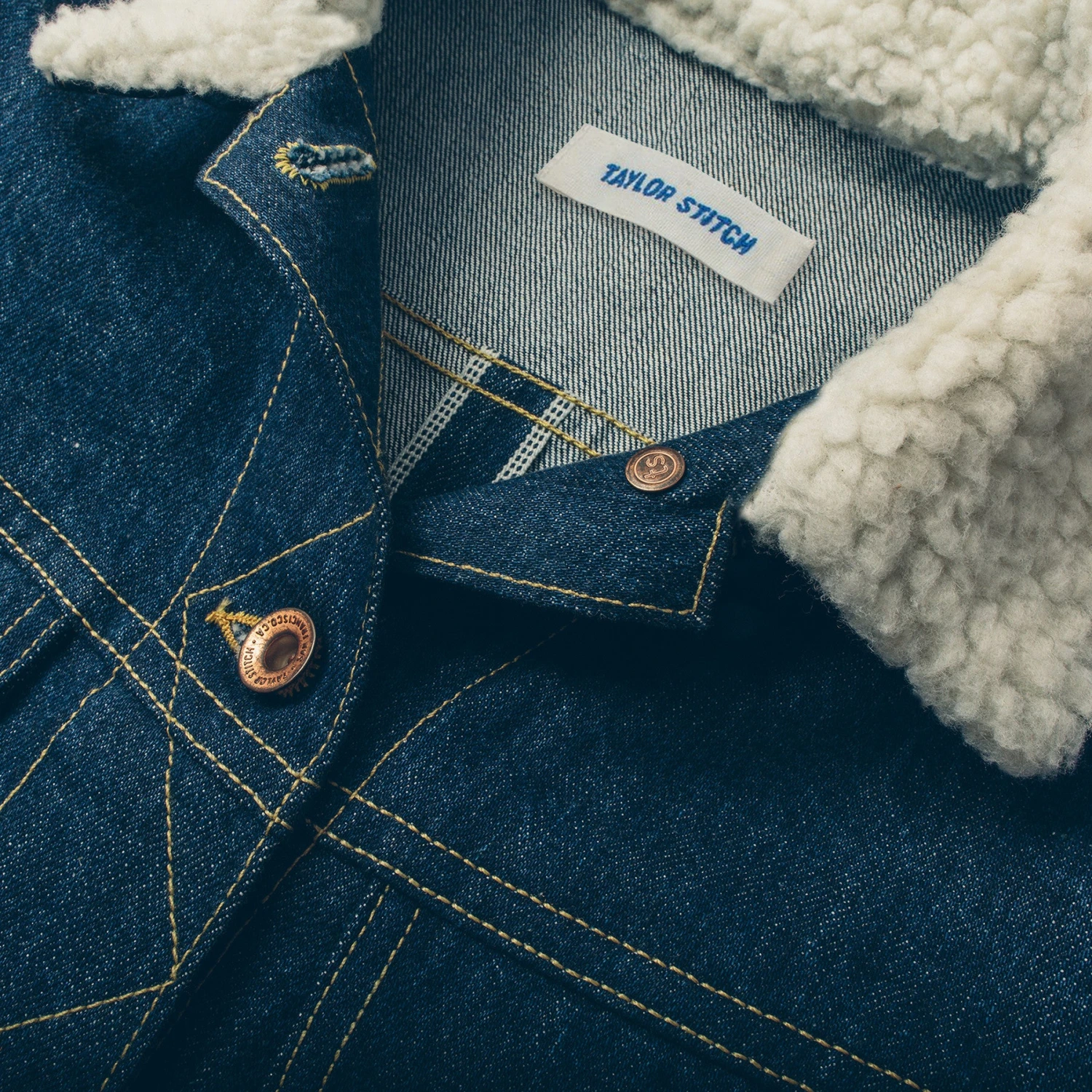None The Pacific Jacket In Sea Washed Selvage Denim - Image 7