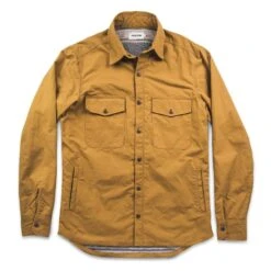 The Chore Jacket In Mustard Dry Wax Canvas