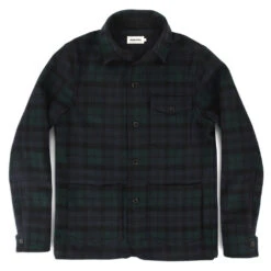 None The Project Jacket In Blackwatch Pendleton Wool