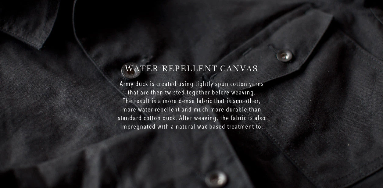 None The Project Jacket In Black Water Repellent Canvas - Image 9
