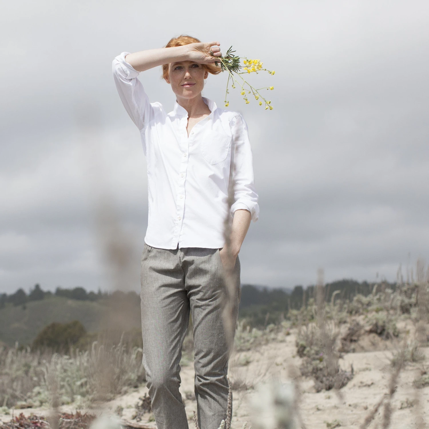 None The Caroline In White Pinpoint Oxford - Image 5