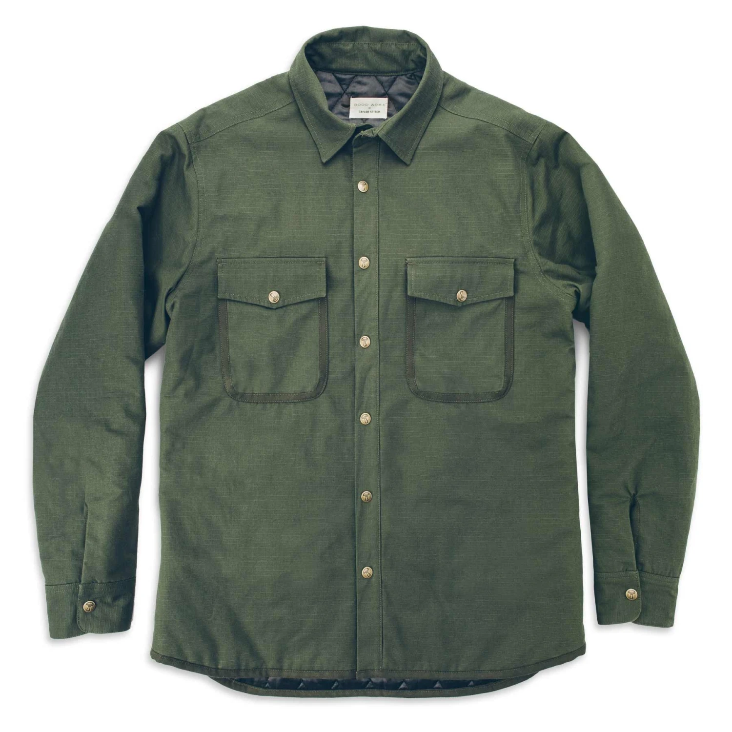 None The Chore Jacket In Army Ripstop Canvas