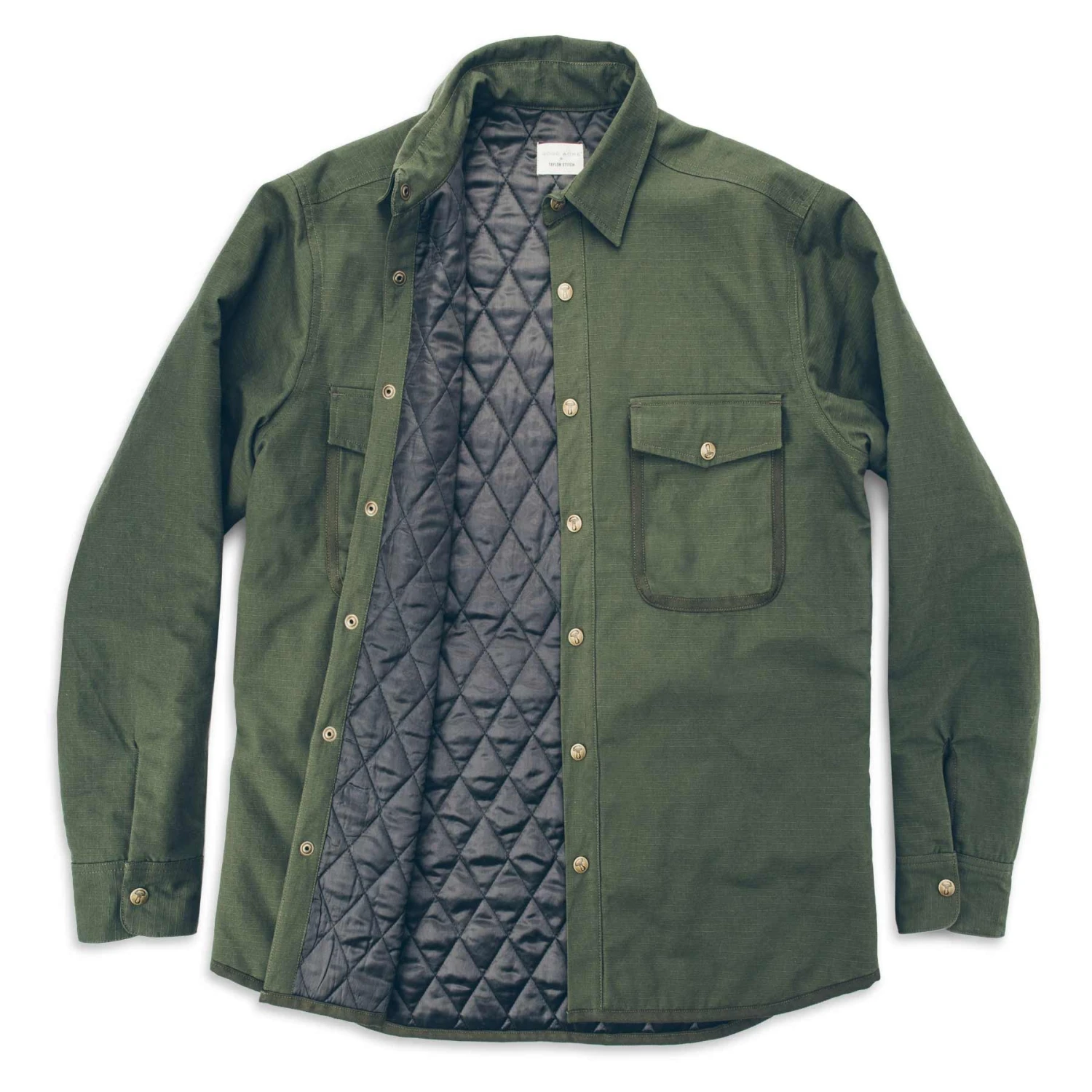 None The Chore Jacket In Army Ripstop Canvas - Image 7