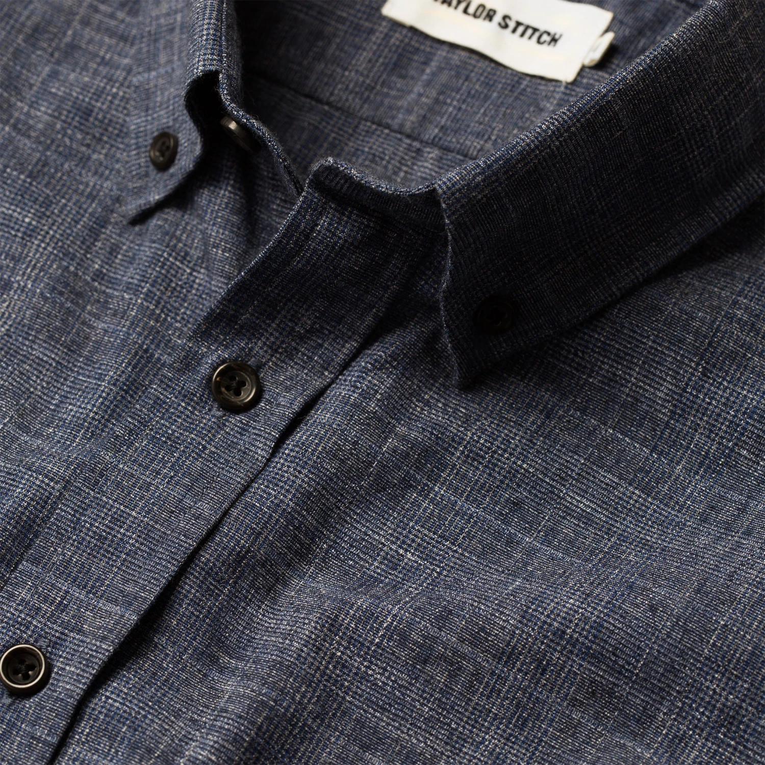 The Short Sleeve Jack In Navy Slub Glen Plaid - Image 6