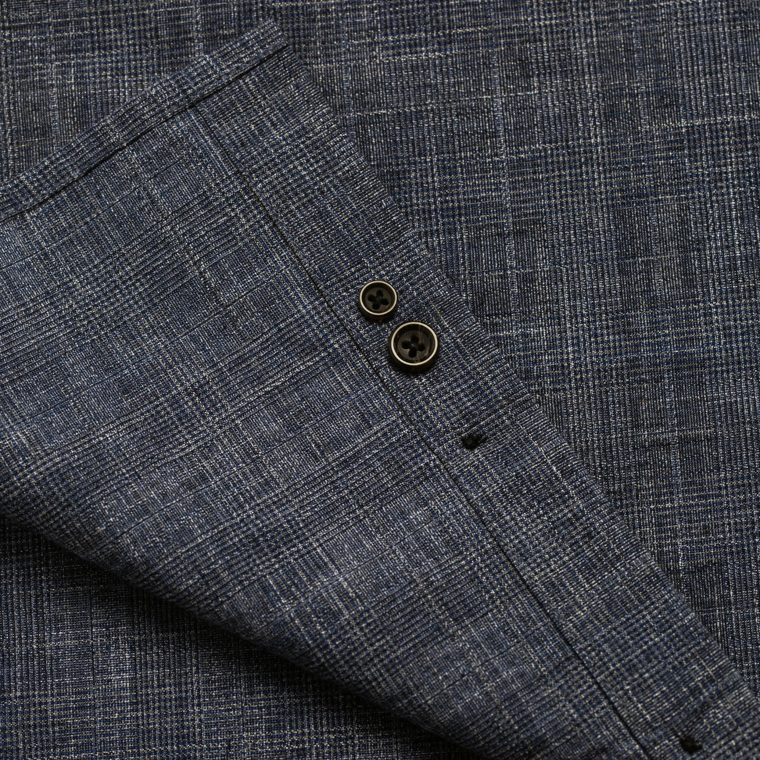 The Short Sleeve Jack In Navy Slub Glen Plaid - Image 7