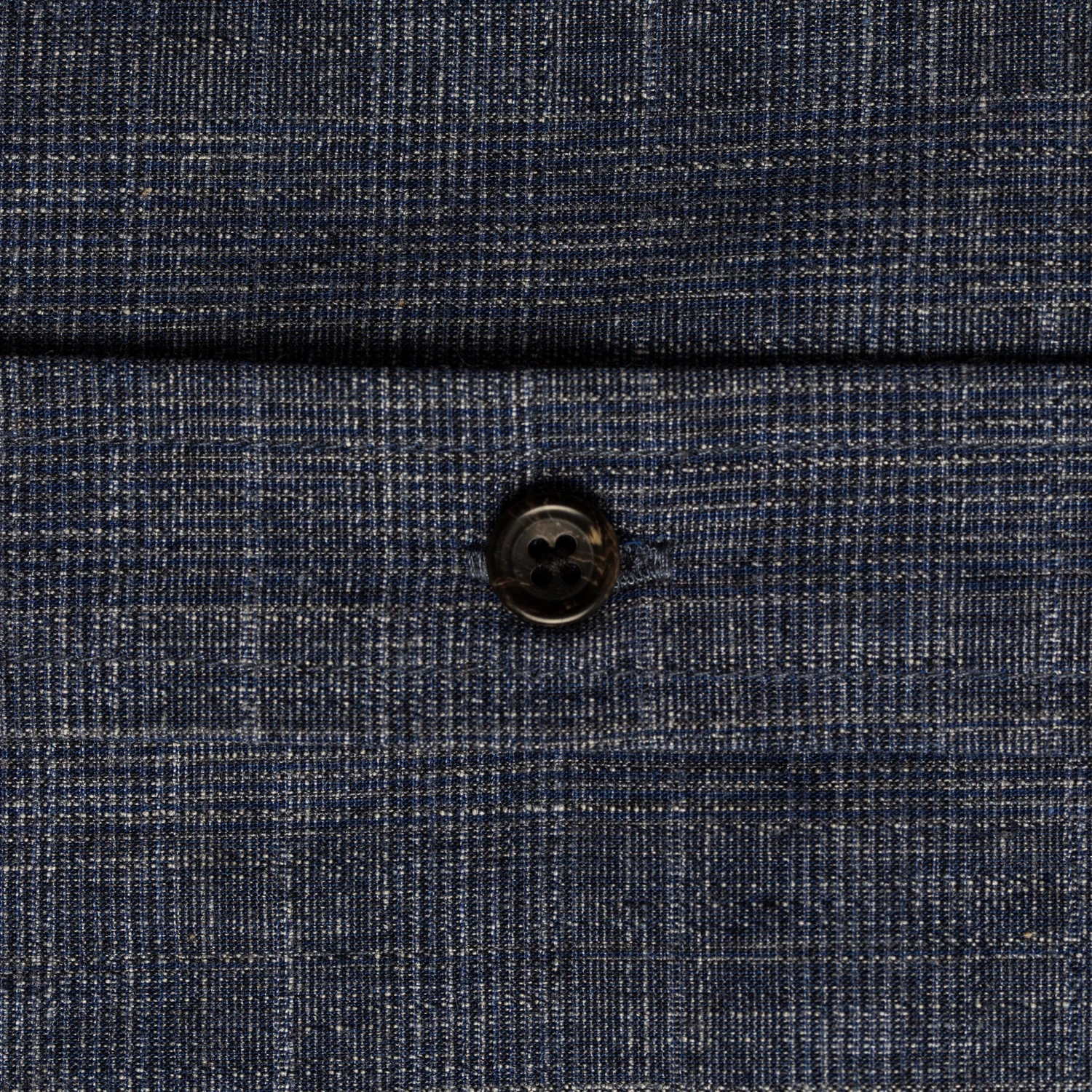 The Short Sleeve Jack In Navy Slub Glen Plaid - Image 9