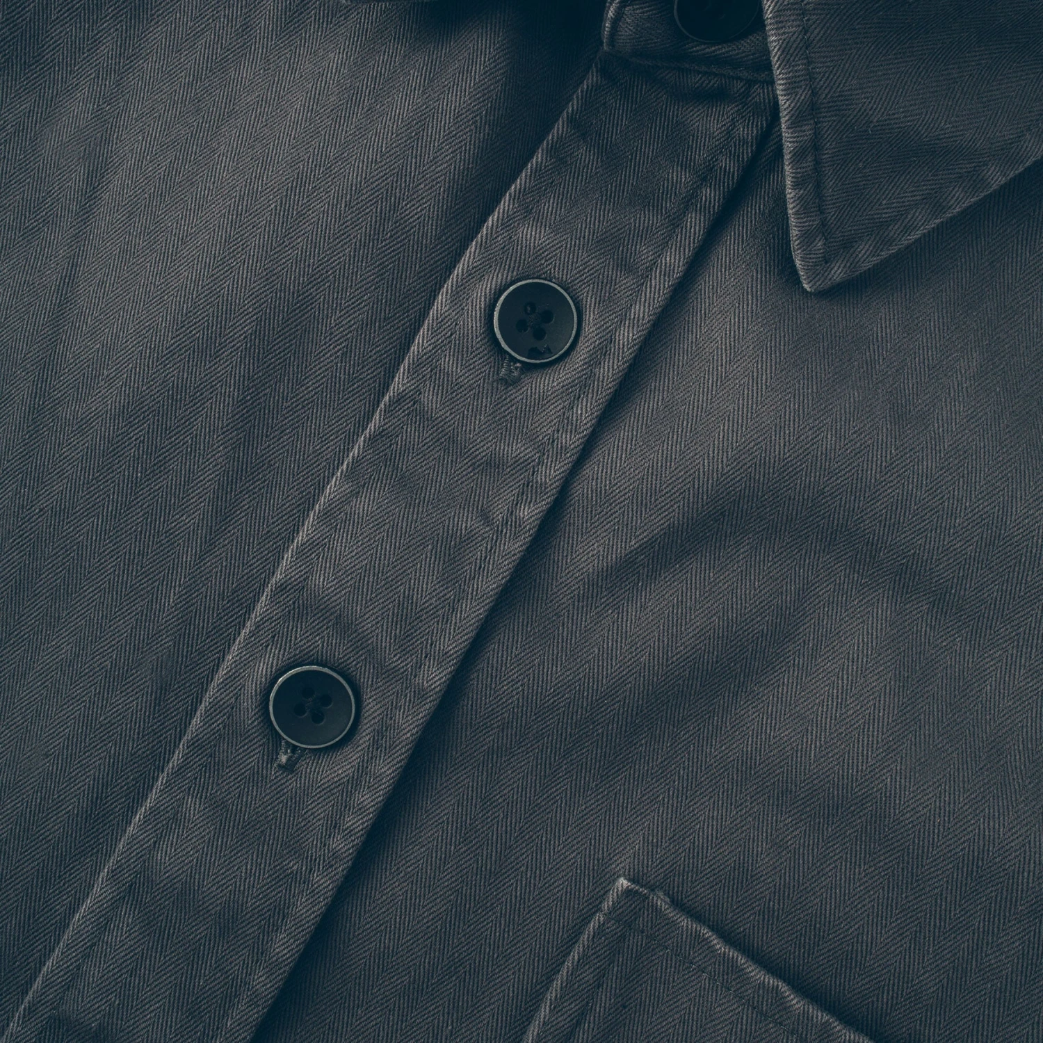 None The Mechanic In Washed Charcoal Herringbone - Image 6