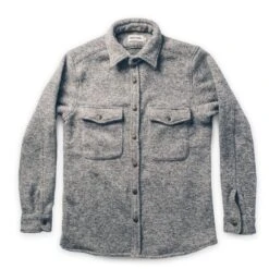 None The Big Sur Jacket In Heather Grey Polartec