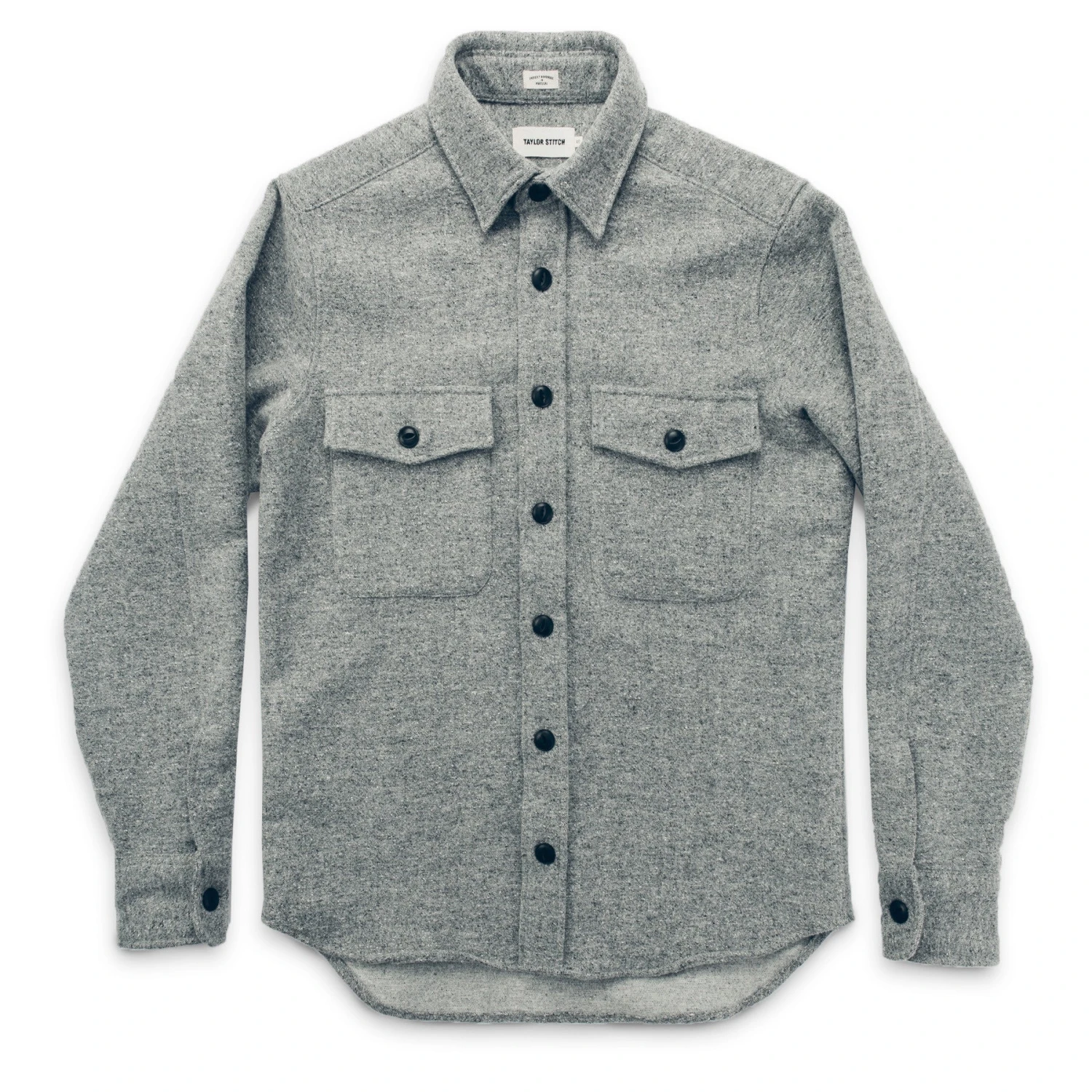 None The Maritime Shirt Jacket In Ash Donegal Lambswool - Image 8