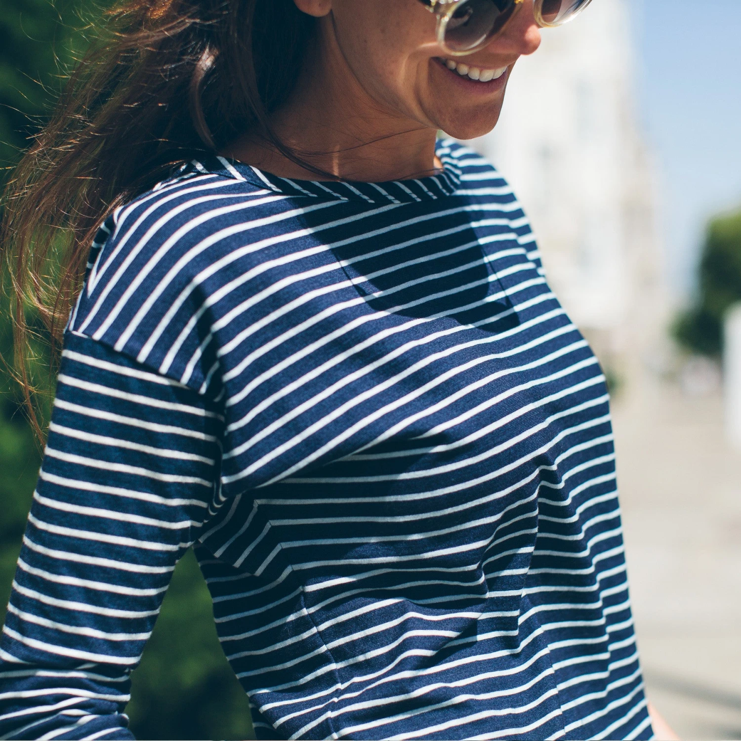 None The Paige In Indigo & White Stripe - Image 5