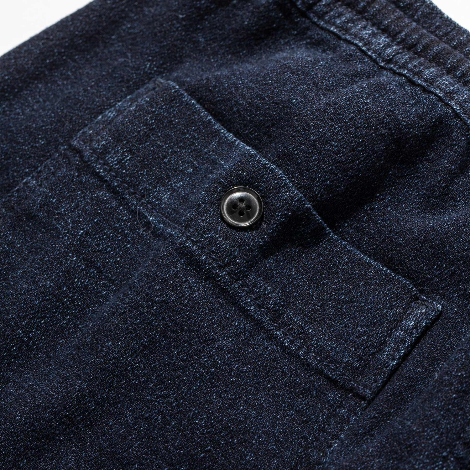 The Après Short In Indigo Crepe - Image 6