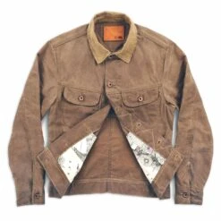 None The Long Haul Jacket In Field Tan Waxed Canvas