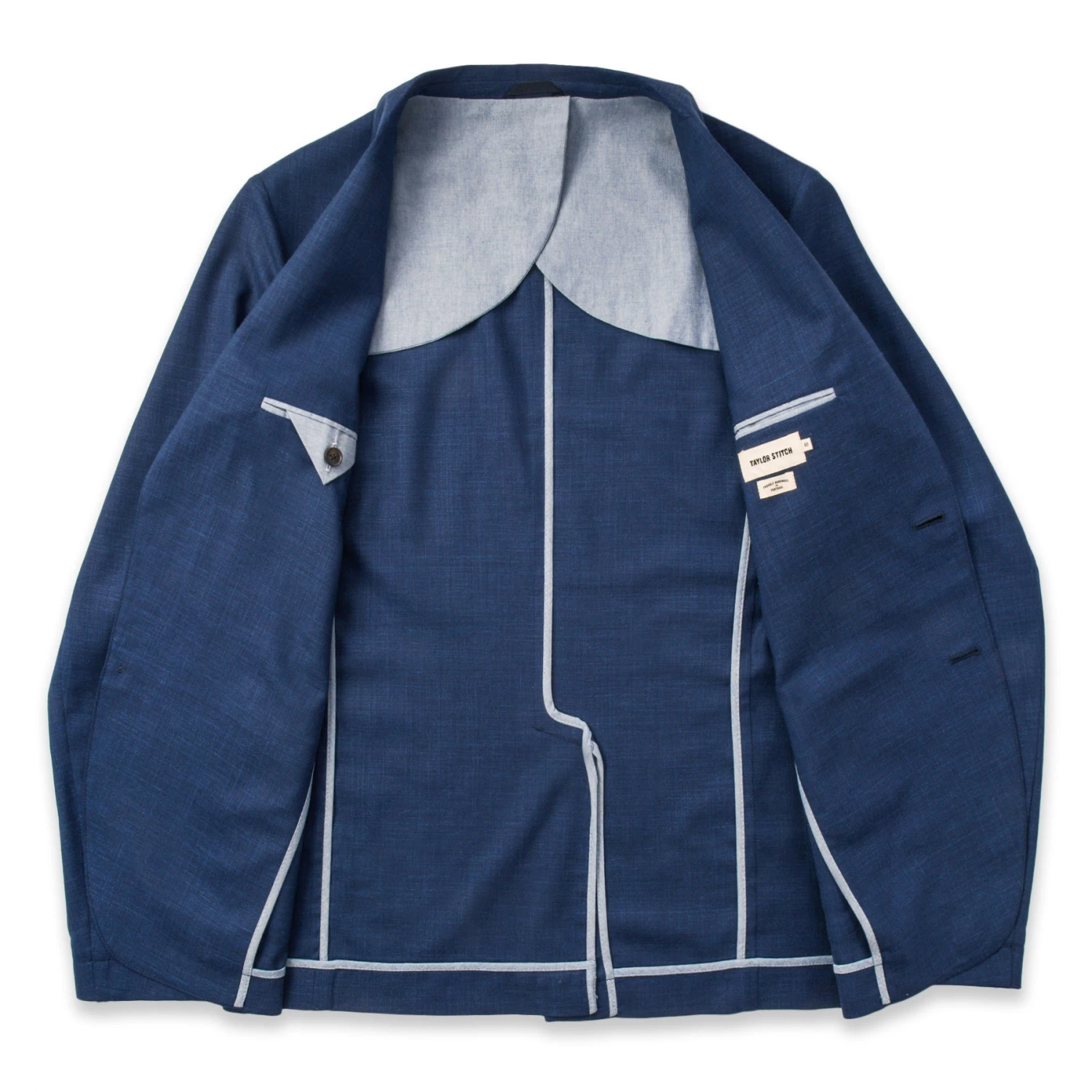 None The Telegraph Jacket In Cobalt - Image 10
