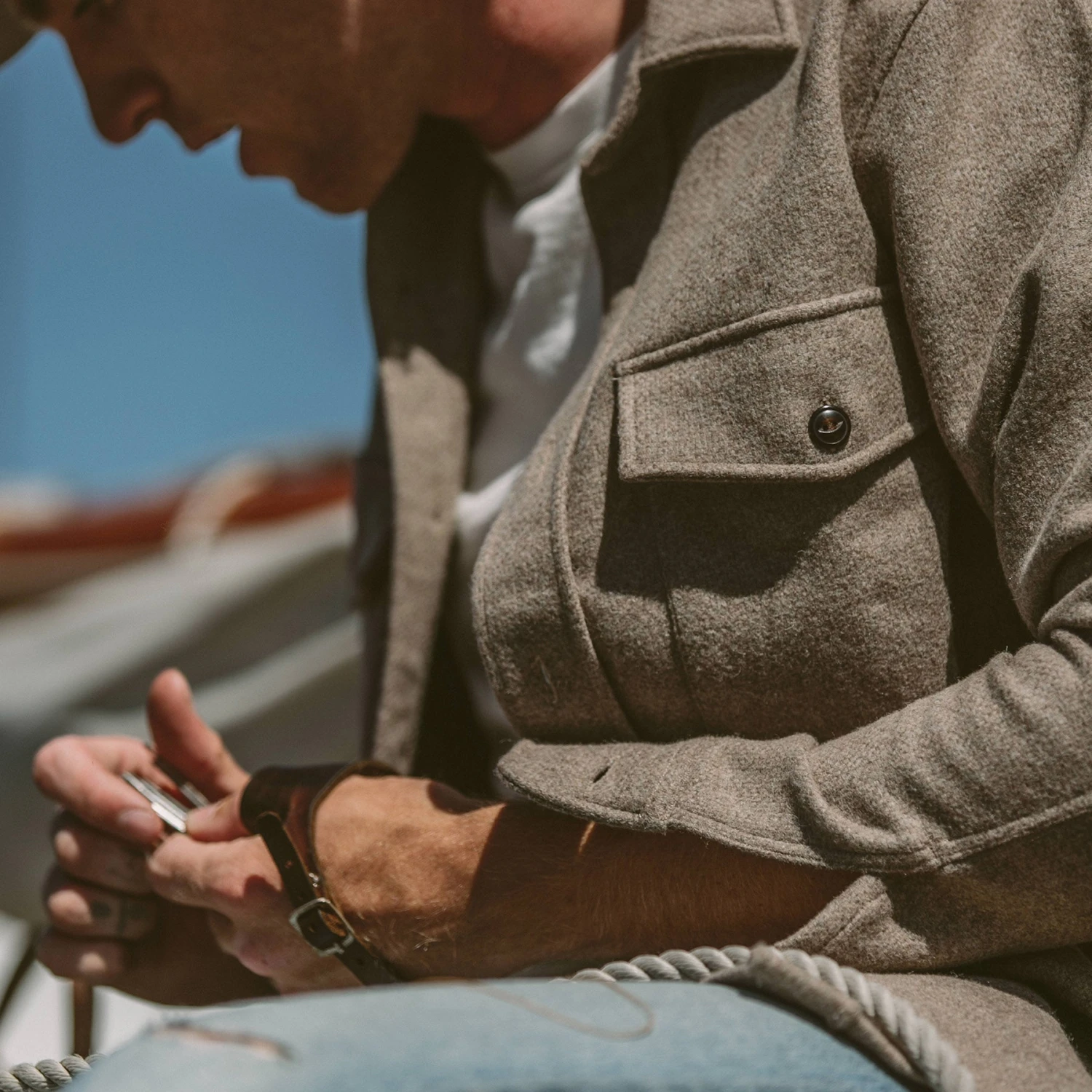 The Maritime Shirt Jacket In Natural - Image 6
