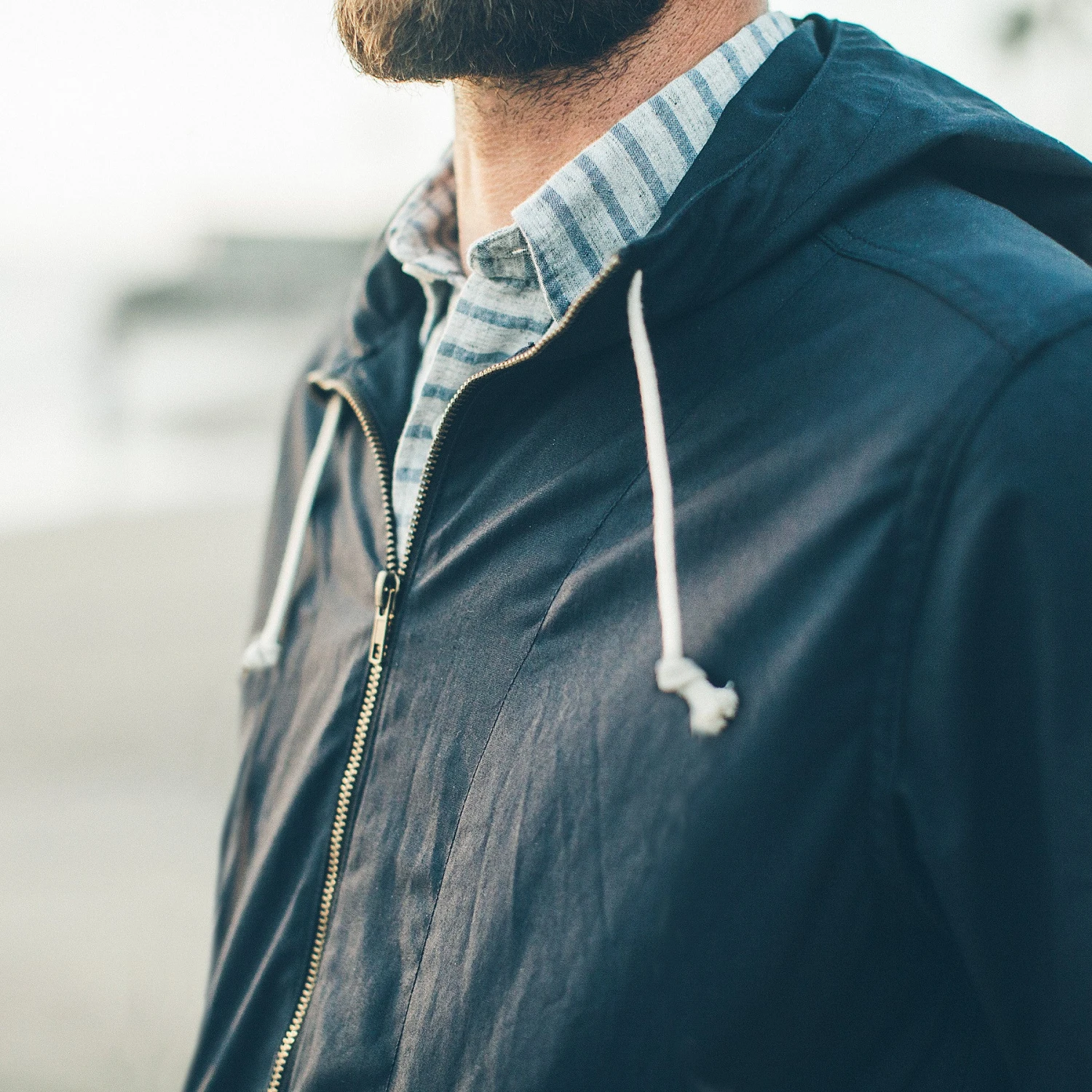 None The Beach Jacket In Navy - Image 4