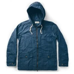 None The Beach Jacket In Indigo Chambray