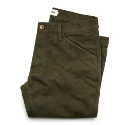 The Camp Pant In Heather Olive Twill