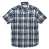 The Short Sleeve California In Blue Madras