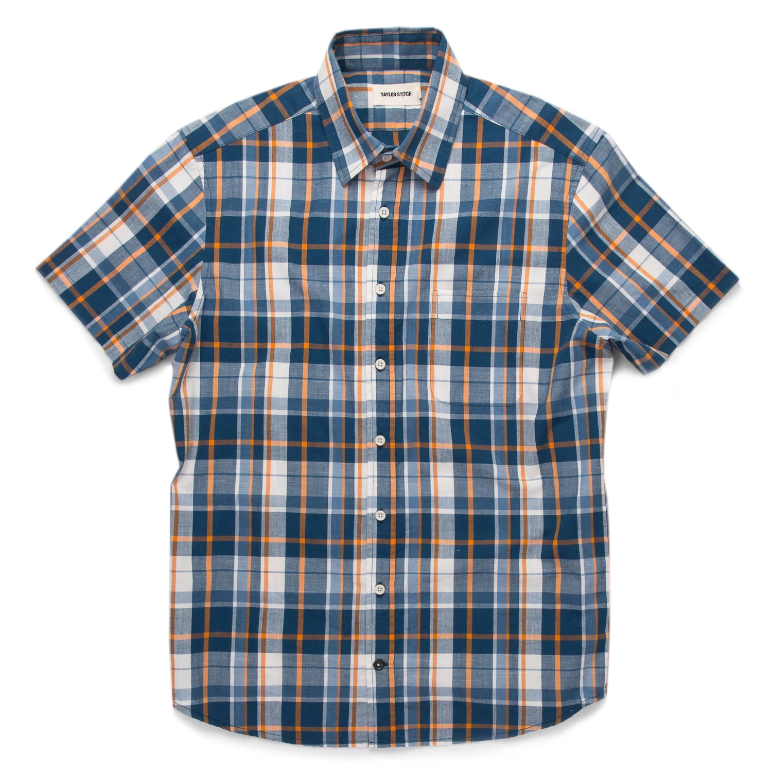 The Short Sleeve California In Blue Madras