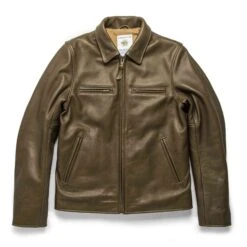 The Moto Jacket In Loden Steerhide