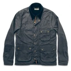 The Rover Jacket In Slate Beeswaxed Canvas