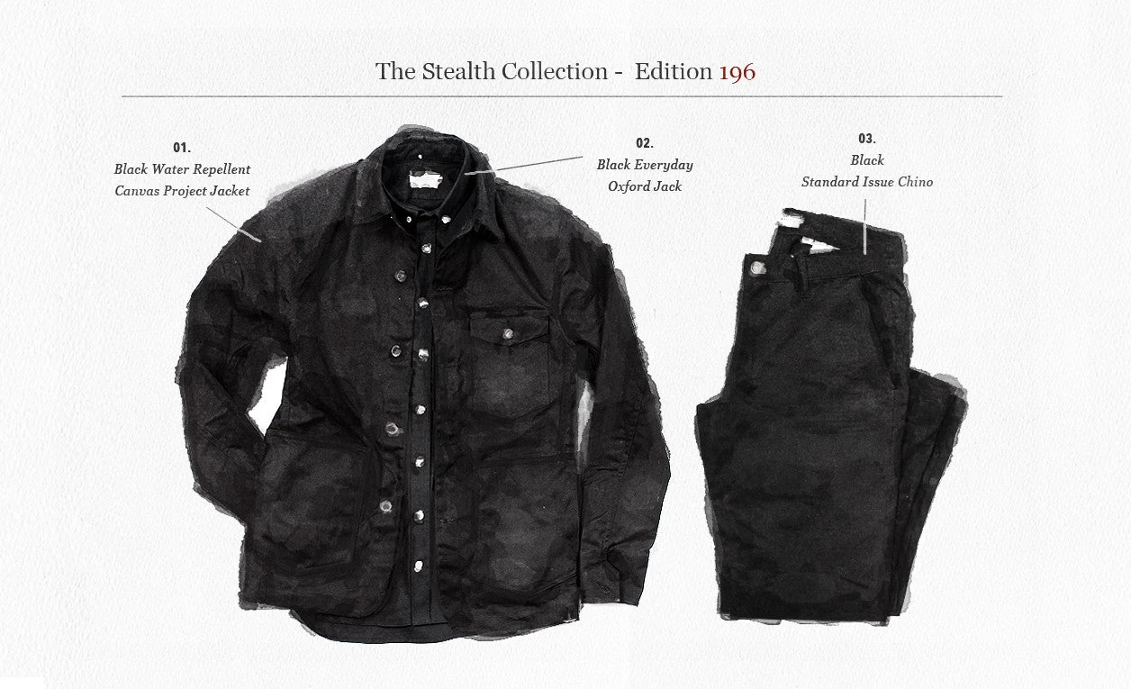 None The Project Jacket In Black Water Repellent Canvas - Image 8