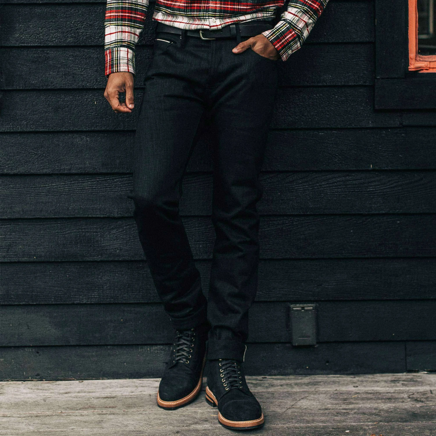 The Slim Jean In Black Selvage - Image 2