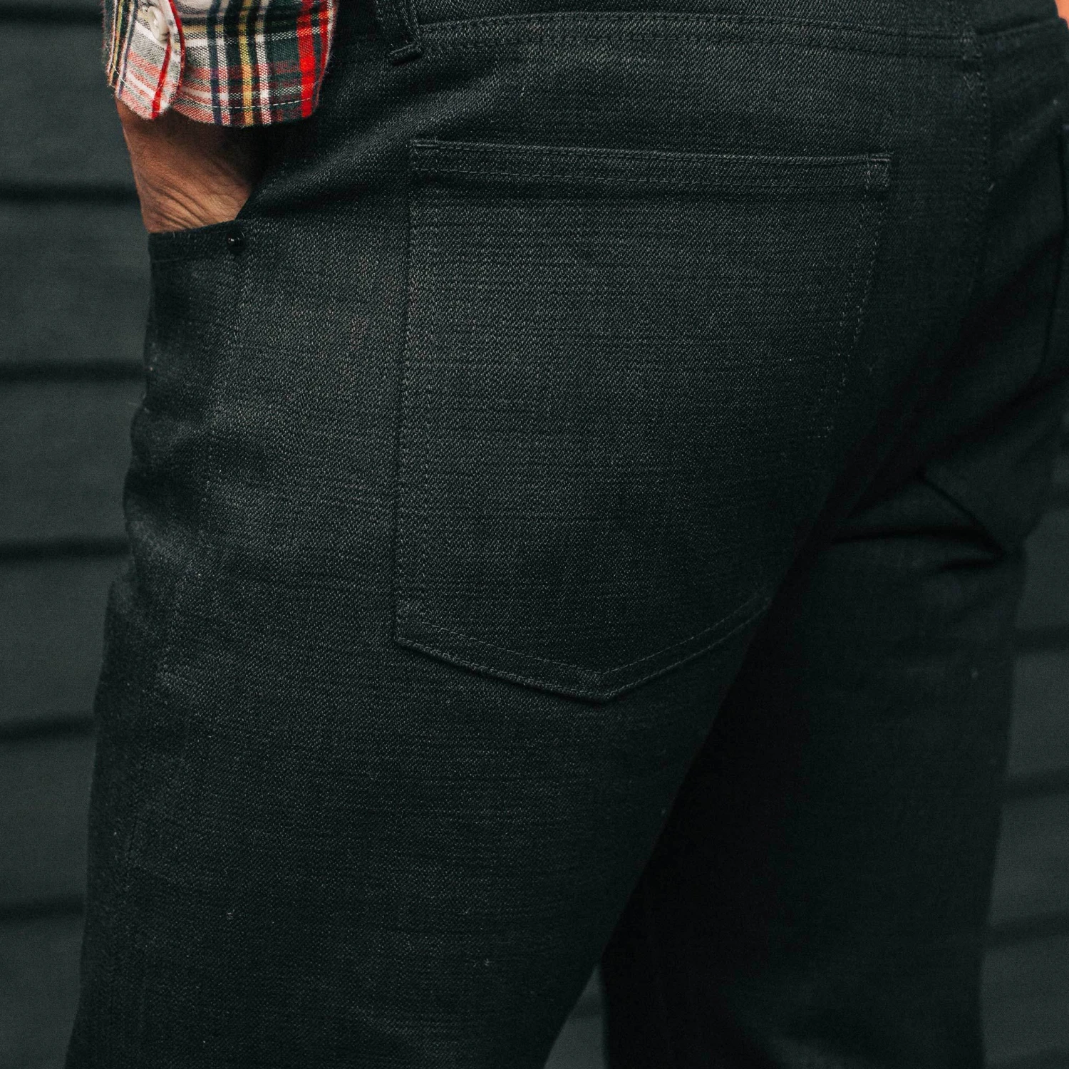 The Slim Jean In Black Selvage - Image 5