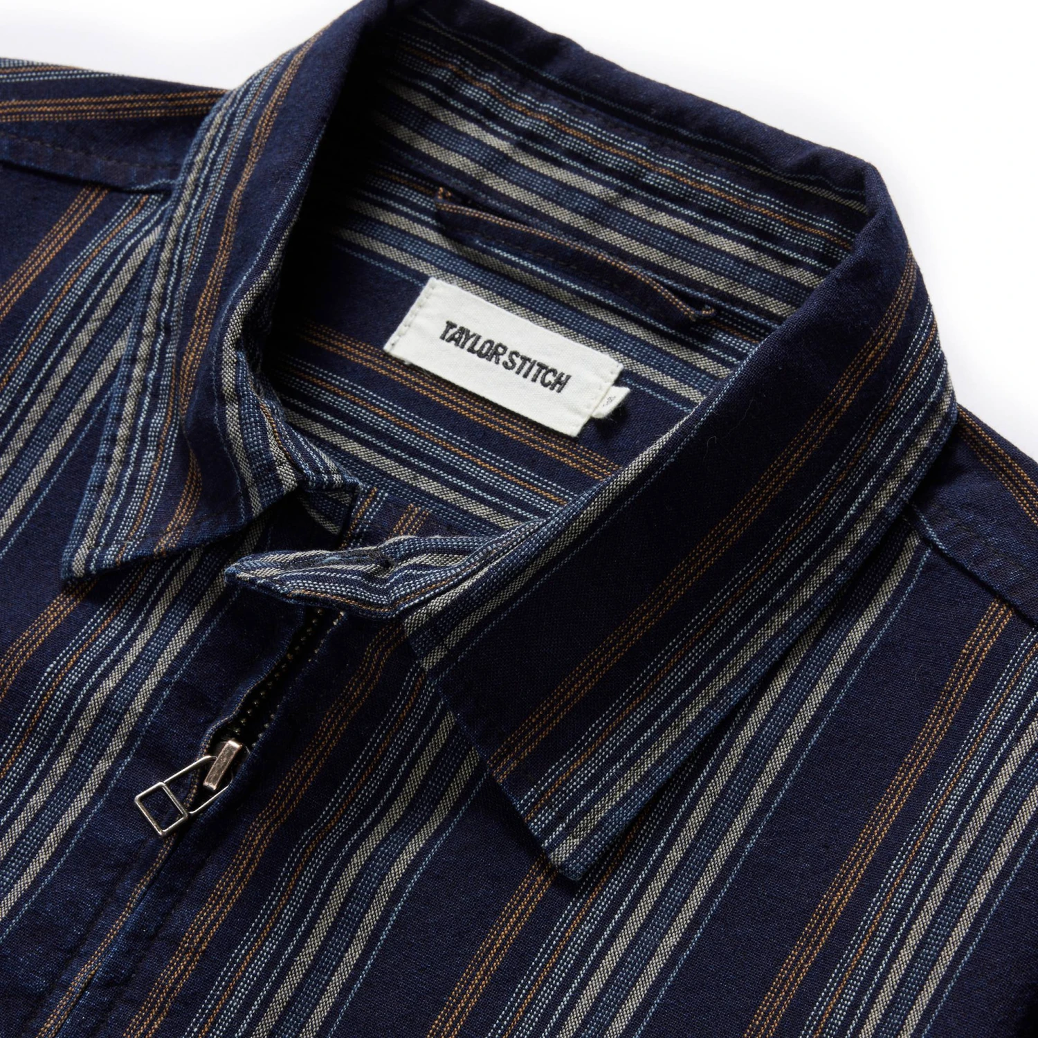 The Clark Jacket In Indigo Stripe - Image 8