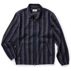 The Clark Jacket In Indigo Stripe