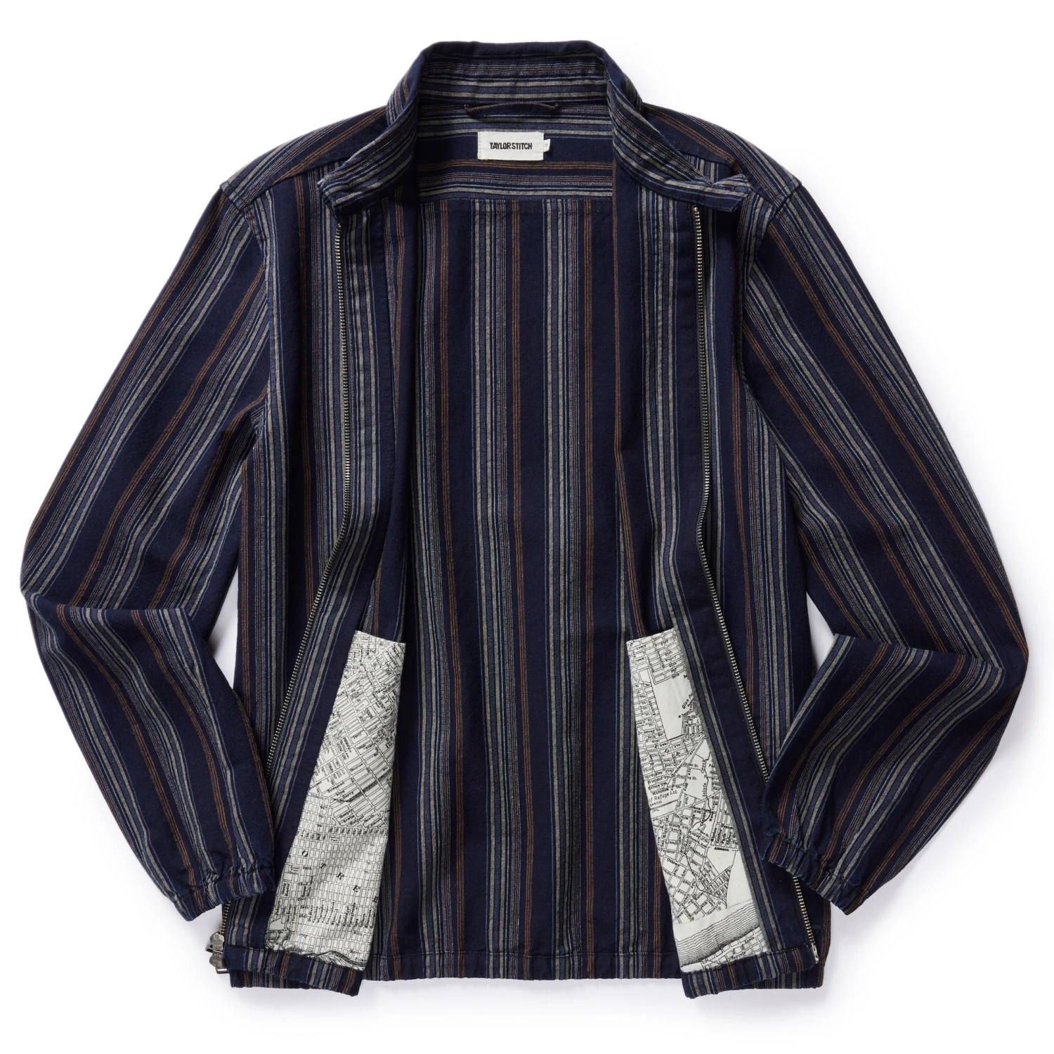 The Clark Jacket In Indigo Stripe - Image 5