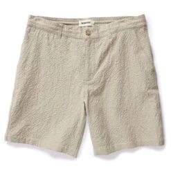 The Easy Short In Heather Eucalyptus Seersucker