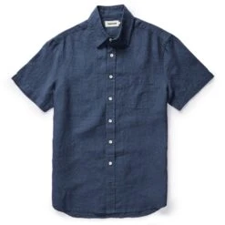 The Short Sleeve California In Navy Hemp
