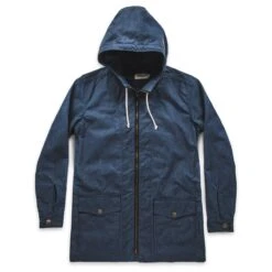 The Lighthouse Jacket In Indigo Chambray