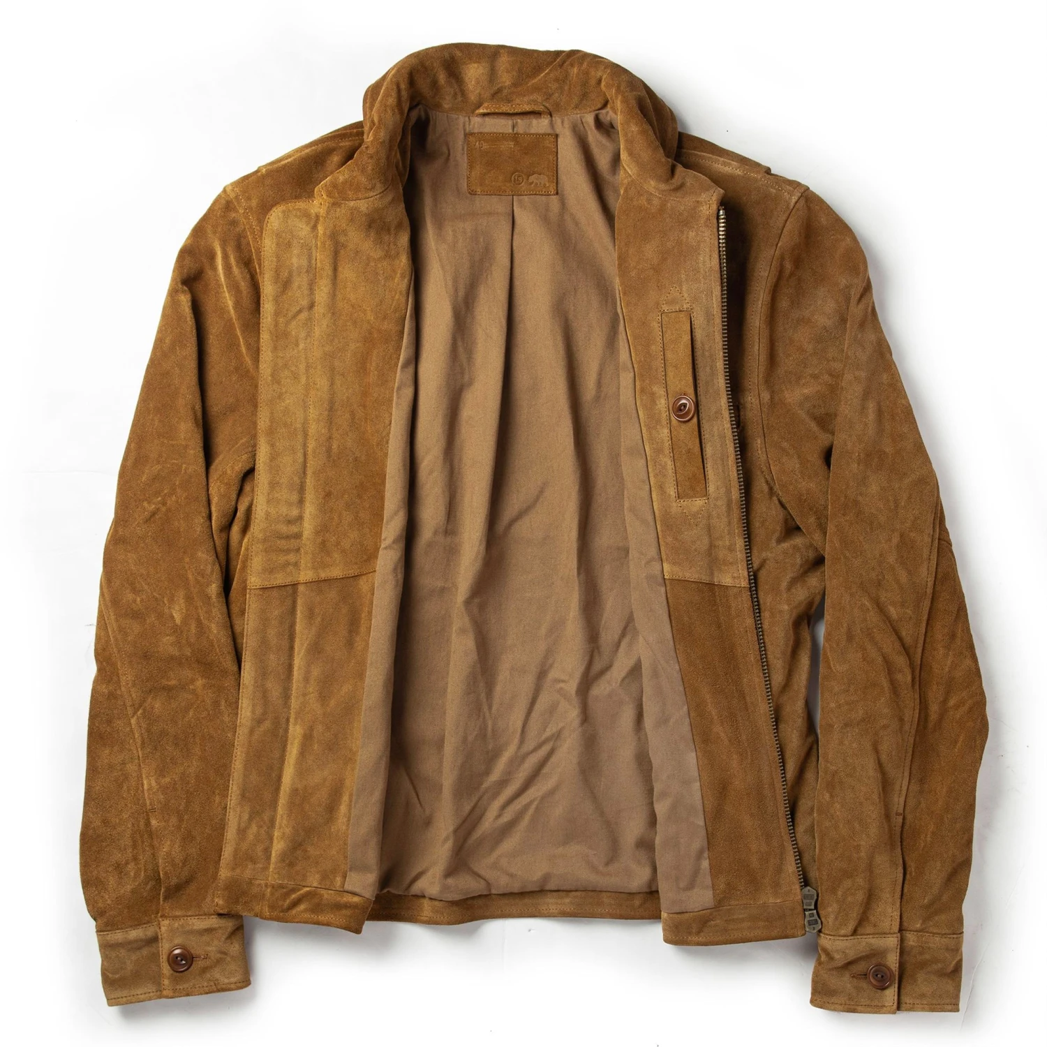 The Wyatt Jacket In Cognac Suede - Image 12