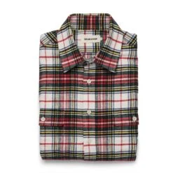 The Yosemite Shirt In White Tartan