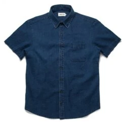 The Short Sleeve Jack In Mini Indigo Waffle