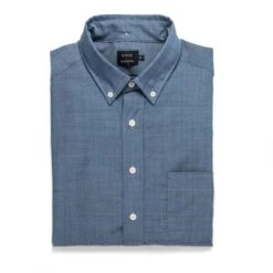 None The Merino Jack In Sky Blue Chambray