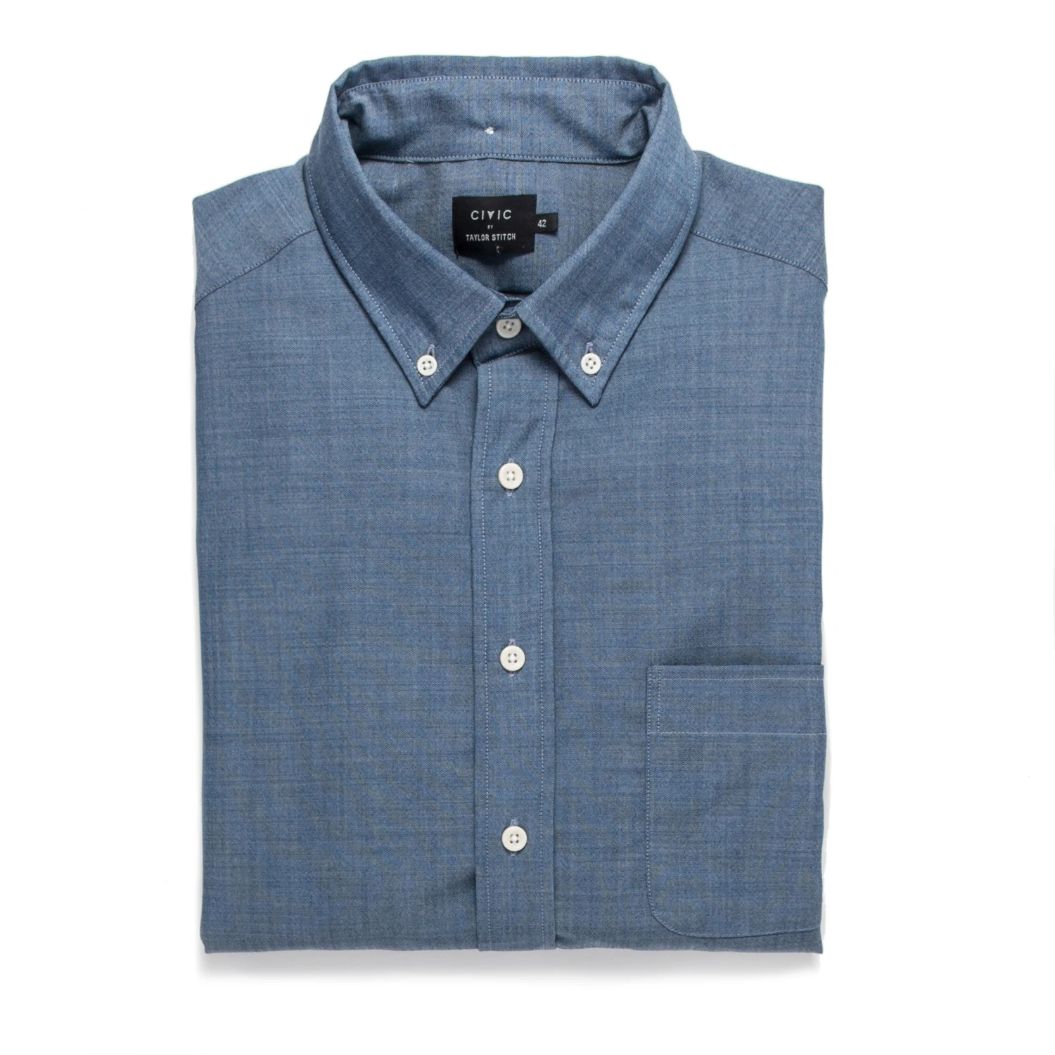 None The Merino Jack In Sky Blue Chambray