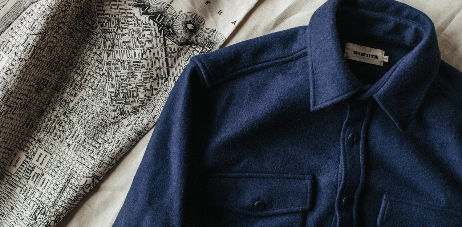 The Maritime Shirt Jacket In Navy - Image 11