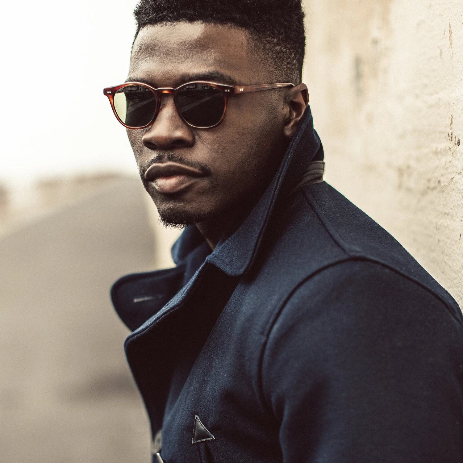 The Mendocino Peacoat In Navy Melton Wool - Image 8