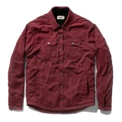 The Albion Jacket In Burgundy