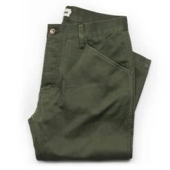 The Camp Pant In Olive Reverse Sateen