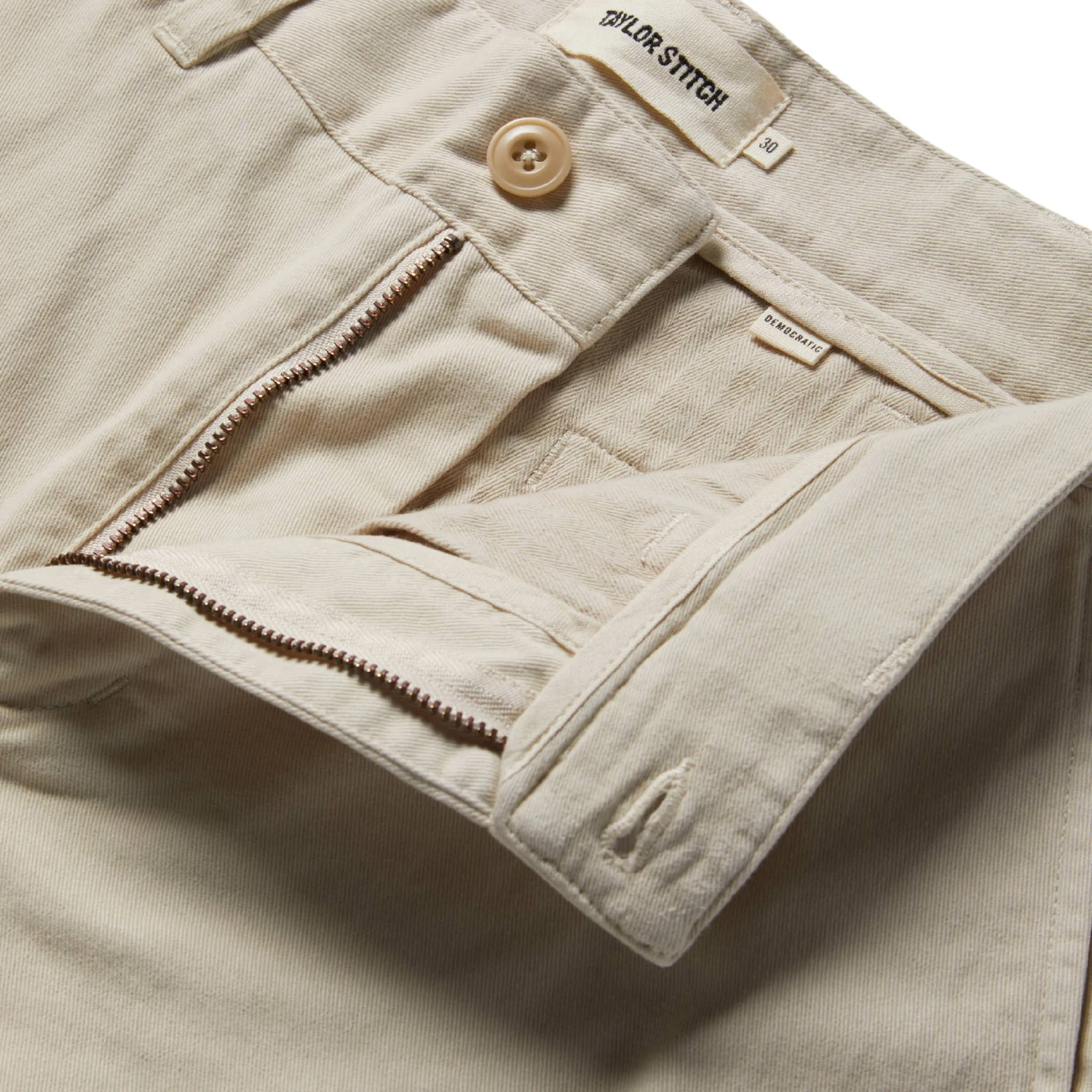 The Democratic Foundation Pant In Organic Stone - Image 6