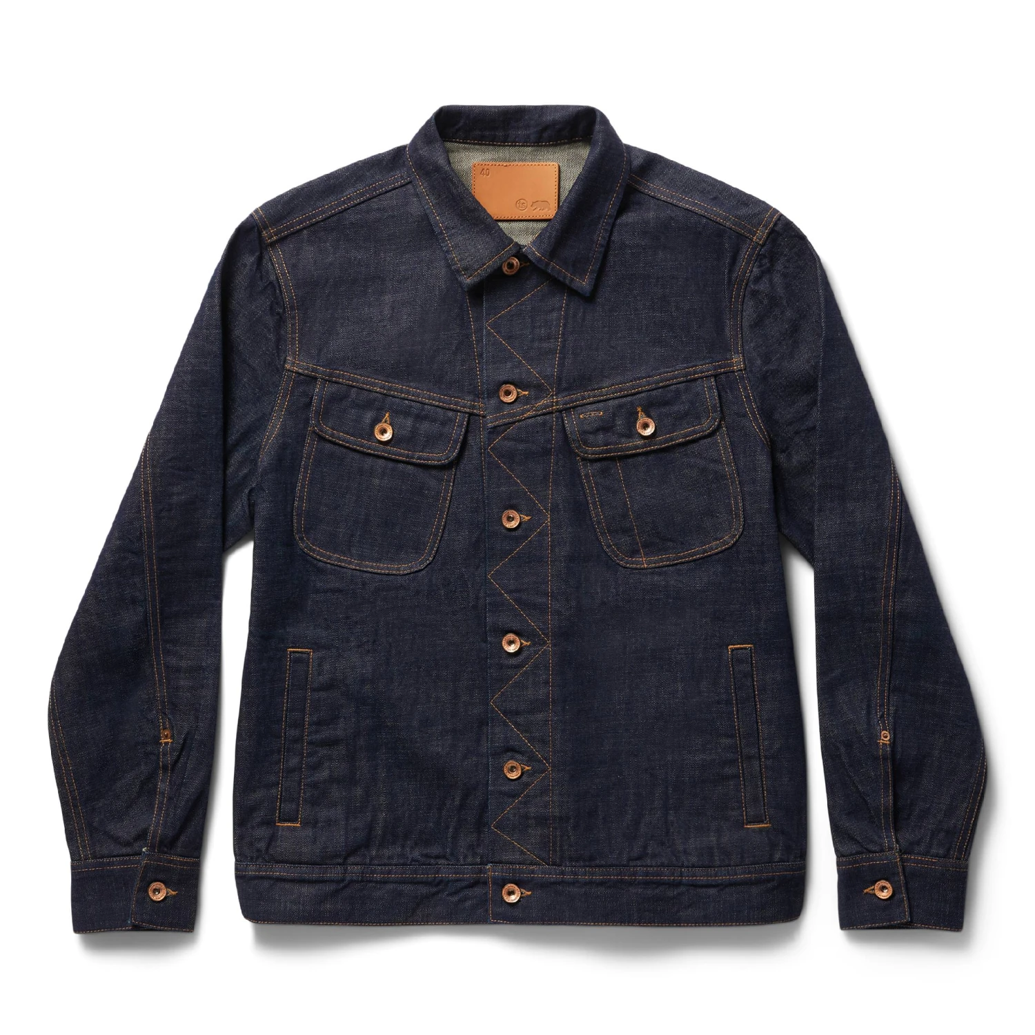 The Long Haul Jacket In Rinsed Organic Selvage