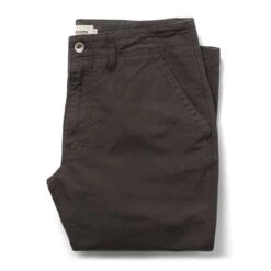 The Morse Pant In Dark Charcoal Slub
